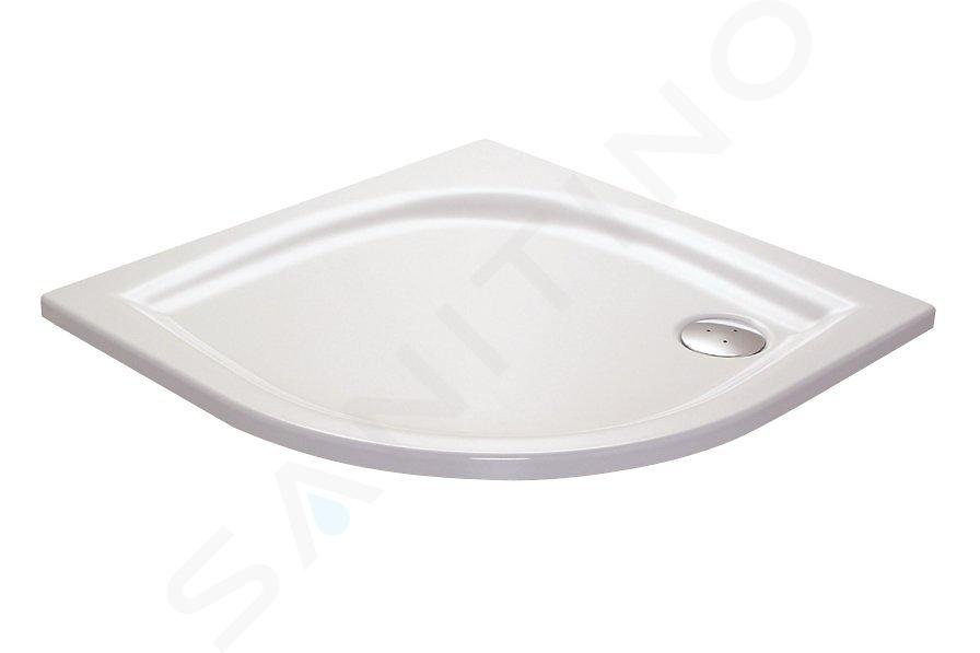 Ravak Galaxy - Plato de ducha Elipso EX, 800x800 mm, AntiBac, blanco A224401310