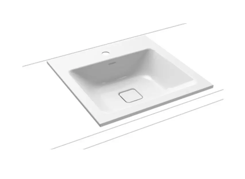 Kaldewei Cono - Lavoar, 50x50 cm, fără preaplin, cu orificiu pentru baterie, Perl-Effekt, alb 908206013001