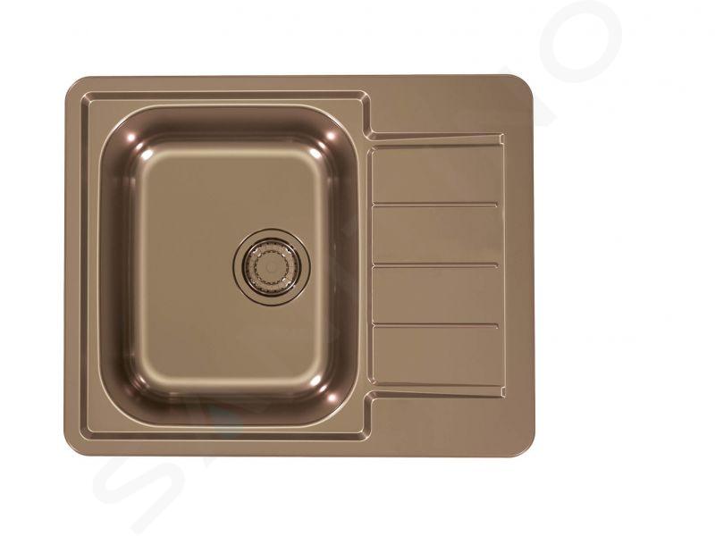 Alveus Line Monarch - Spoelbak, 62x50 cm, koper 1145000
