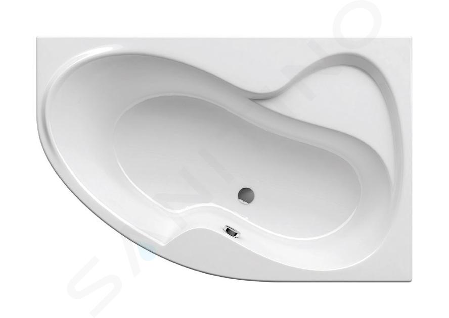 Ravak Rosa II - Asymmetrische Badewanne 150 P, 1500x1050 mm, rechts, weiß CJ21000000