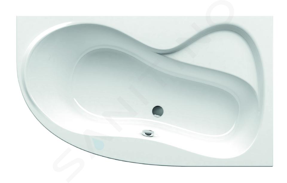 Ravak Rosa 95 - Asymmetrische Badewanne 95 R, 1500x950 mm, rechts, weiß C561000000