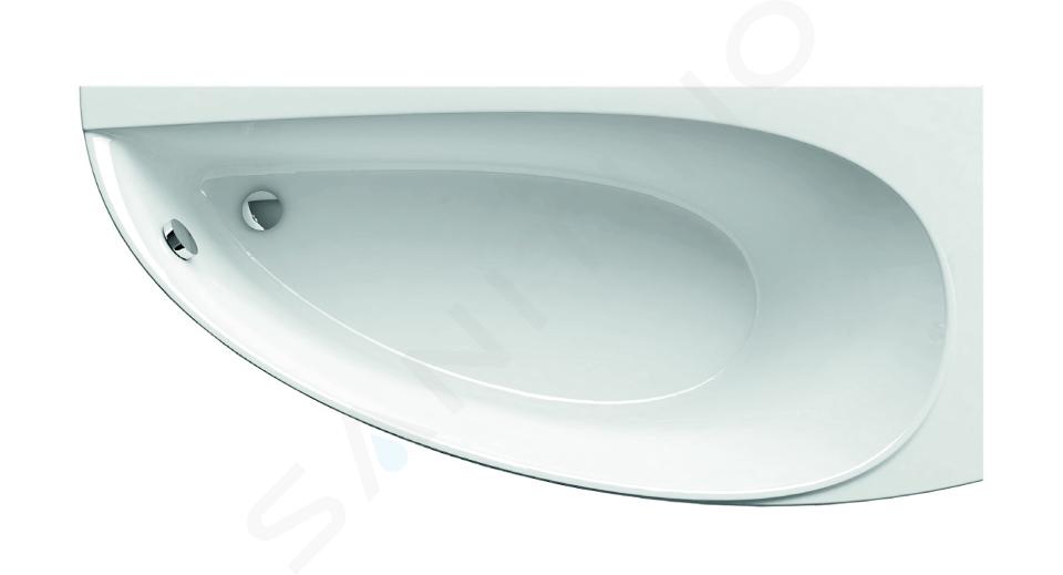 Ravak Avocado - Bañera asimétrica 150 R, 1500x750 mm, derecha, blanca CS01000000