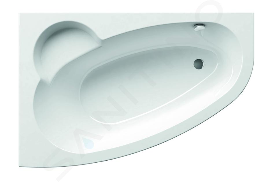 Ravak Asymmetric - Bañera asimétrica 160 L, 1600x1050 mm, izquierda, blanca C461000000