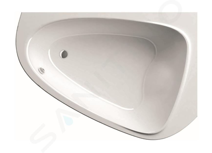 Ravak LoveStory II - Asymmetrische Badewanne 1960x1390 mm, rechts, weiß C761000000