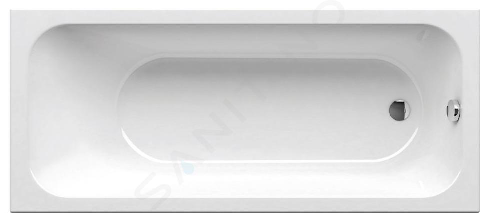 Ravak Chrome - Bañera rectangular, 160x70 cm, blanco C731000000