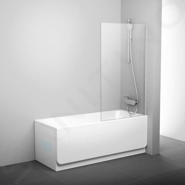 Ravak Pivot - Cabina de ducha 800x1400 mm, blanco/cristal transparente 79840100Z1