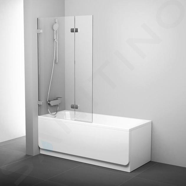 Ravak Brilliant - Mampara de baño BVS2, 100-101 cm, izquierda, cromo/cristal 7ULA0A00Z1