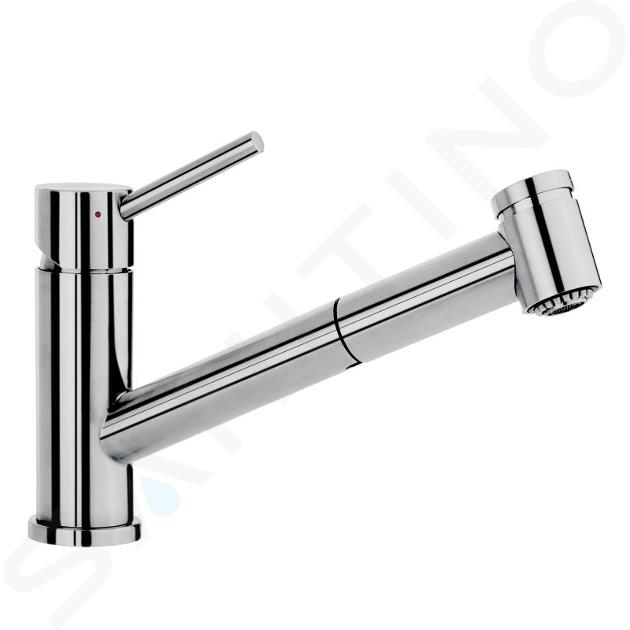 Villeroy & Boch Como - Mitigeur d'évier avec douchette extractible, inox poli 927200LE