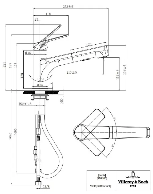 Villeroy & Boch Universal Kitchen Sink White Alpine High Gloss - 632061R1HL2