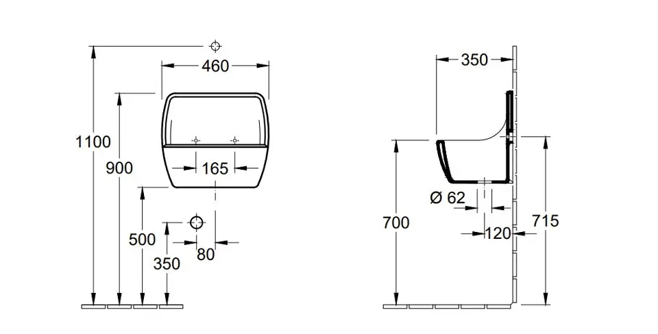 Villeroy & Boch O.novo Gitter für HängeAusgussbecken, Chrom 96830000