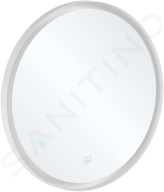 Villeroy & Boch Subway 3.0 - Oglindă cu ramă și iluminare LED, diametru 71 cm, senzor tactic A4647100