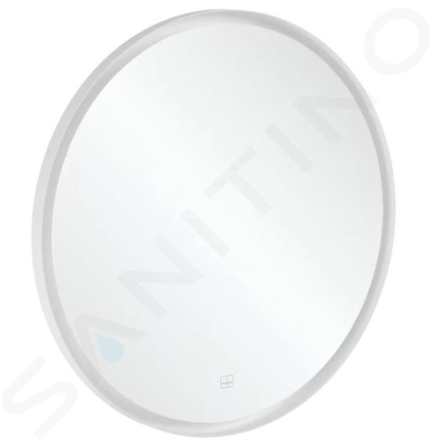 Villeroy & Boch Subway 3.0 - Zrkadlo v ráme s LED osvetlením,priemer 91 cm, dotykový senzor A4649100