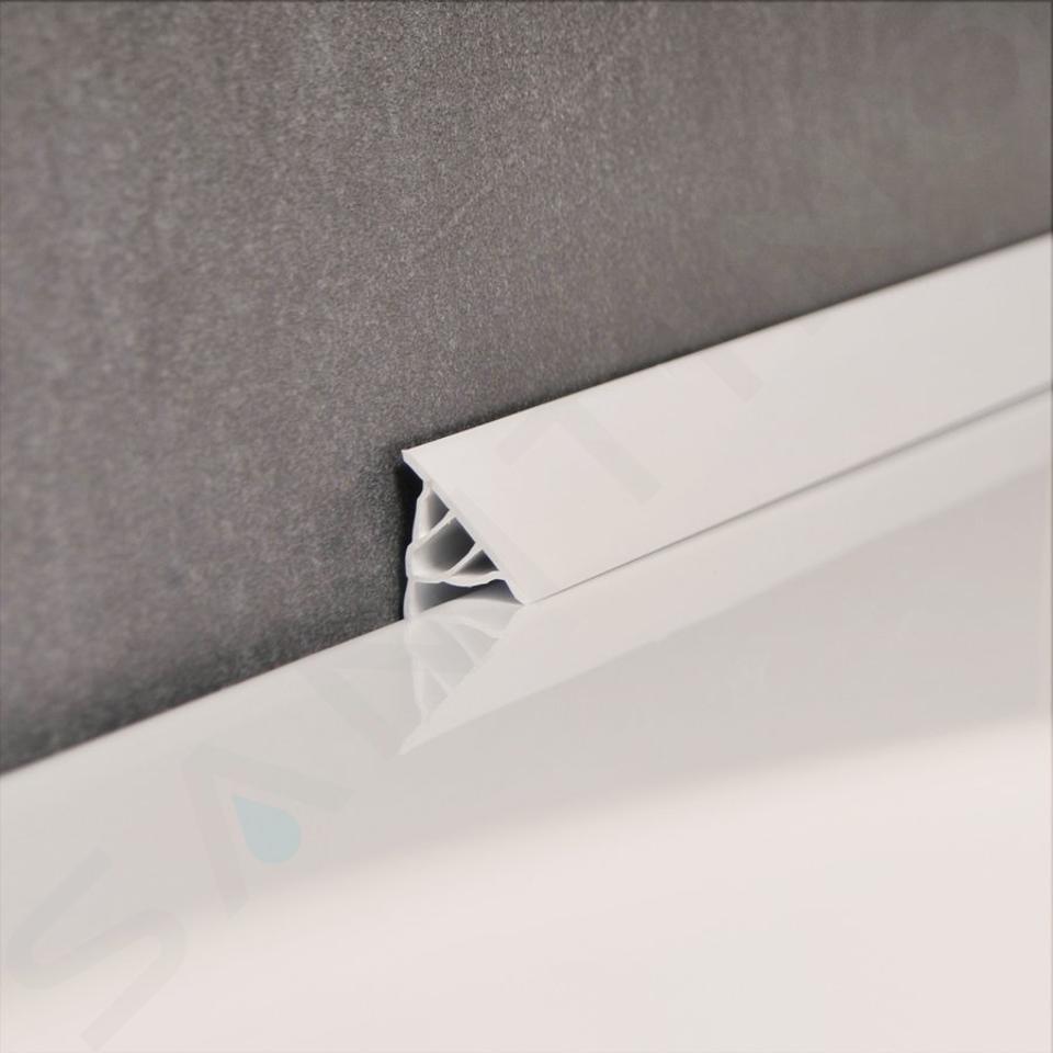 Ravak Accessoires - Bande de recouvrement, 6/1100 mm, blanc XB441100001