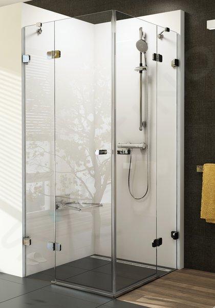 Ravak Brilliant - Cabine de douche BSRV4-80, 78-80 cm, chrome/verre clair 1UV44A00Z1