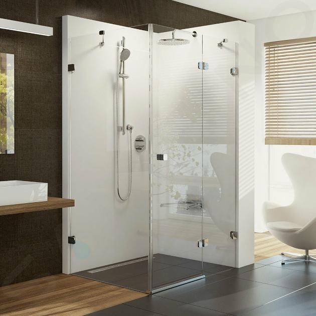 Ravak Brilliant - Cabine de douche BSDPS-90/90 R, 883-895x883-895 mm, chrome/verre transparent 0UP77A00Z1