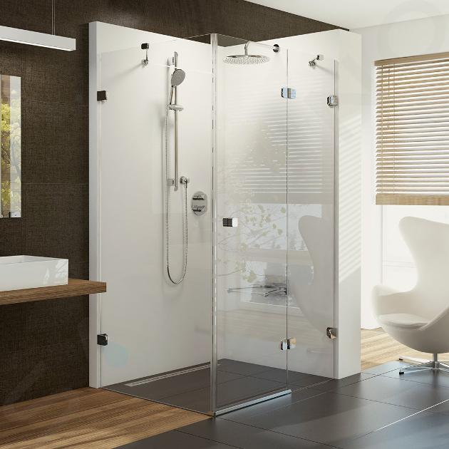 Ravak Brilliant - Cabine de douche BSDPS-110/80 R, 1083-1095x783-795 mm, chrome/verre clair 0UPD4A00Z1