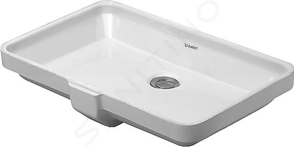 Duravit 2nd floor - Waschbecken ohne Hahnloch, 53x35 cm, Weiß, mit Überlauf 0316530000