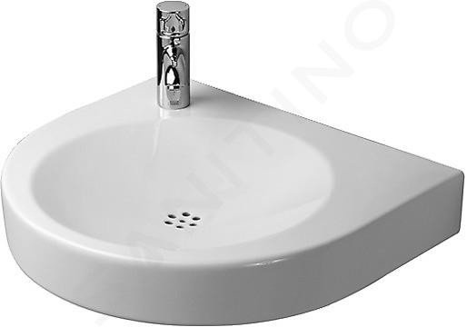 Duravit Architec - Lavabo para personas discapacitadas, 575x520 mm, sin rebosadero, blanco 0443580000