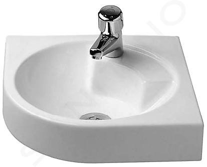 Duravit Architec - Umyvadlo 635x540 mm, bez přepadu, s otvorem pro baterii, bílá 0448450000