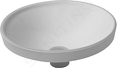 Duravit Architec - Wastafel zonder overloop, diameter 375 mm, wit 0319370000