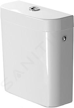 Duravit Darling New - Réservoir de chasse, 405 mm x 160 mm, blanc - réservoir, connexion par le bas, à gauche, rinçage 6 l, avec WonderGliss 09311000051