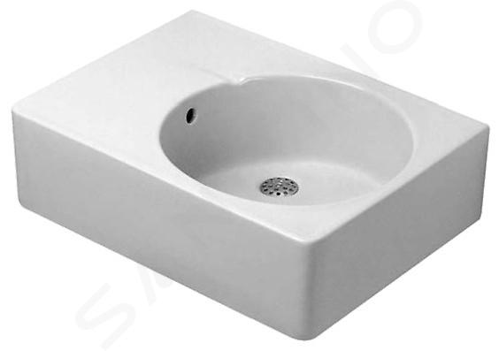 Converteren Telegraaf Absoluut Duravit Scola - Wastafel 615x460 mm, met overloop, zonder kraangat, wit  0684600000 | Sanitino.nl