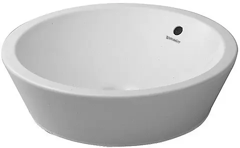 Duravit Starck 1 - Lavoar tip bol, diametru 53 cm, cu preaplin, alb 0447530000