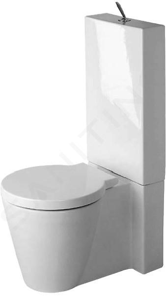 Duravit Starck 1 - WC a terra monoblocco kombi, bianco 0233090064