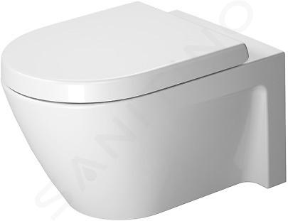 Duravit Starck 2 - Závěsné WC, WonderGliss, bílá 2534090000