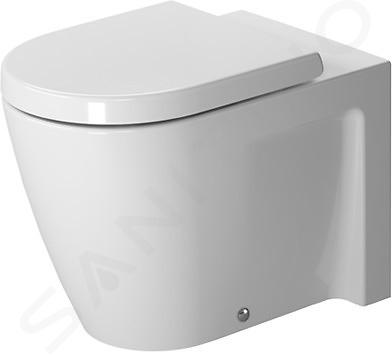 Duravit Starck 2 - Stojaci klozet, 370x570 mm, WonderGliss, biela 21280900001