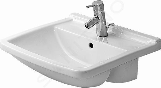 Duravit Starck 3 - Vasque 550x460 mm, avec un trou pour robinetterie, blanc 0310550000