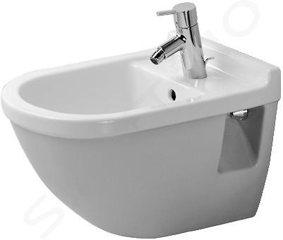 Duravit Starck 3 - Bidé suspendido con rebosadero, blanco 2230150000