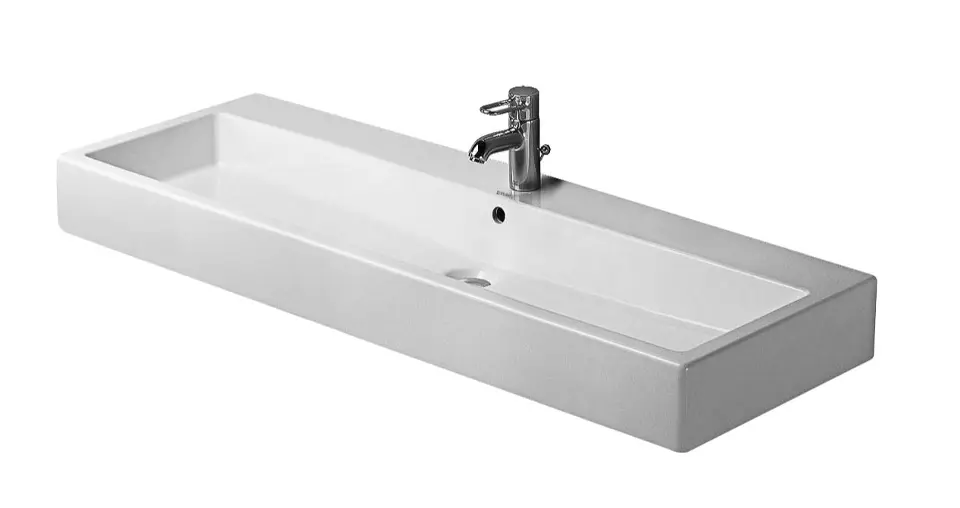 Levně Duravit Vero - Umyvadlo nábytkové 120x47 cm, s 1 otvorem pro baterii, alpská bílá 0454120027