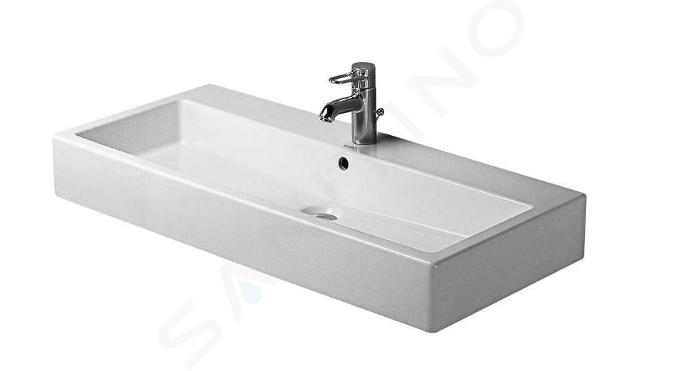 Duravit Vero - Lavabo da mobile 1000x470 mm, con 1 foro per miscelatore, bianco alpino 0454100027