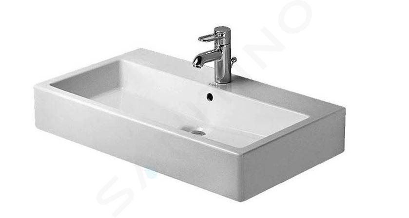 Duravit Vero - Umývadlo nábytkové, 700x470 mm, s 1 otvorom na batériu, alpská biela 0454700027