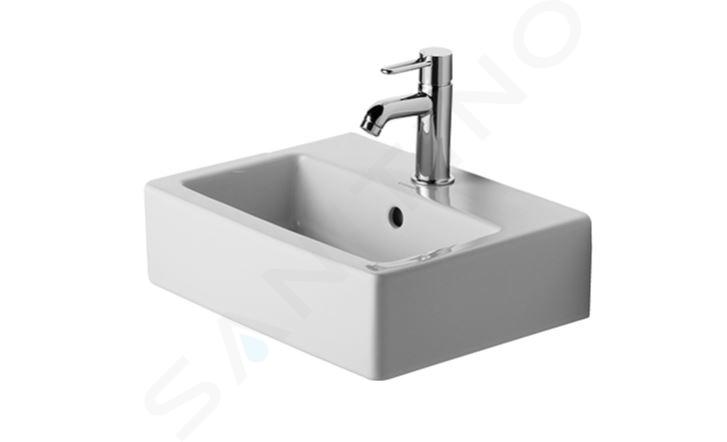 Duravit Vero - Lavamani da mobile 450x350 mm, con 1 foro per miscelatore, bianco 0704450027