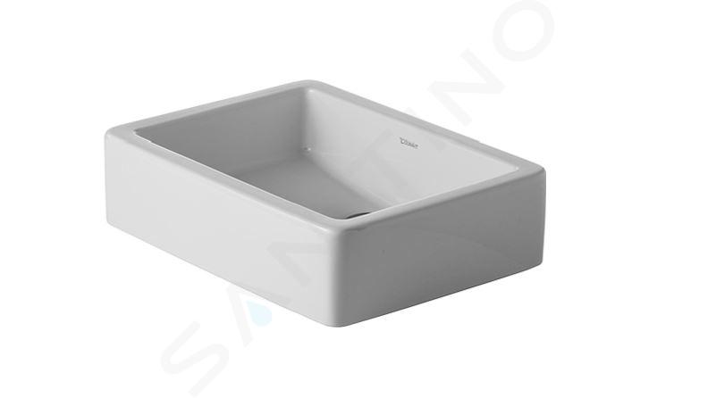 Duravit Vero - Umyvadlo na desku, 500x380 mm, bez přepadu, bílá 0455500000