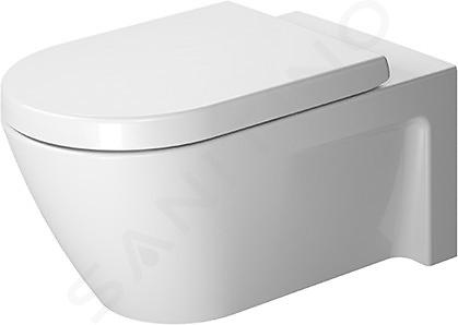 Duravit Starck 2 - Závěsné WC, bílá 2533090000