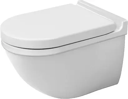 Levně Duravit Starck 3 - Závěsné WC, s WonderGliss, bílá 22260900001
