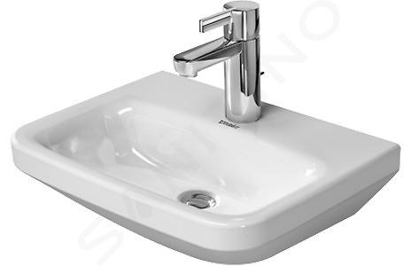 Duravit DuraStyle - Lavamanos 450x335 mm, con 1 orificio para grifería, con WonderGliss, blanco 07084500001