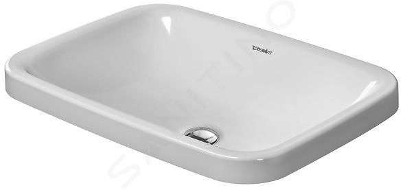 Duravit DuraStyle - Umyvadlo 600x430 mm, s WonderGliss, alpská bílá 03726000001