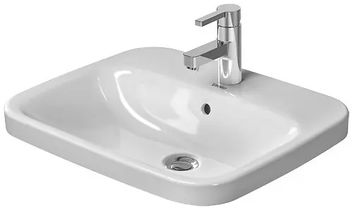 Duravit DuraStyle - Umyvadlo nábytkové 560x455 mm, s 1 otvorem pro baterii, bílá 0374560000