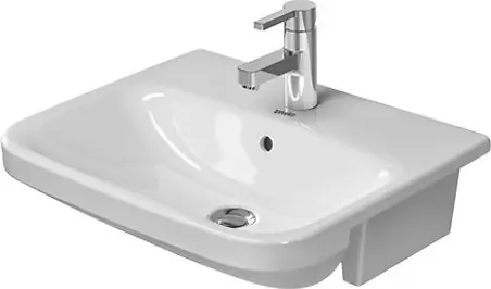 Levně Duravit DuraStyle - Umyvadlo nábytkové 55x46 cm, s 1 otvorem pro baterii, bílá 0375550000