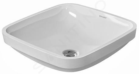 Duravit DuraStyle - Umyvadlo nábytkové 400x400 mm, bílá 0373370000