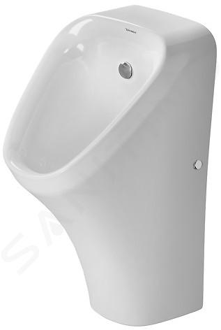 Duravit DuraStyle - Pisoár, zadný prívod vody, Rimless, s WonderGliss, biela 28063000001