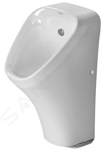 Duravit DuraStyle - Urinoir, commande électronique, alimentation d’eau arrière, Rimless, blanc 2806310000