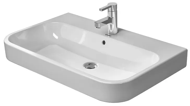Levně Duravit Happy D.2 - Umyvadlo 100x51 cm, s 1 otvorem pro baterii, bílá 2318100027
