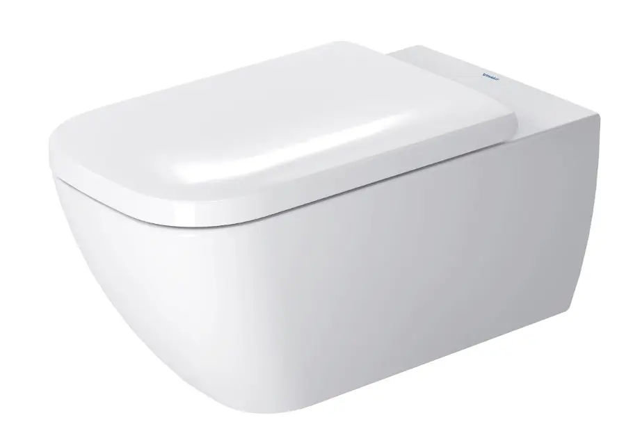 Levně Duravit Happy D.2 - Závěsné WC, Rimless, s WonderGliss, alpská bílá 25500900001