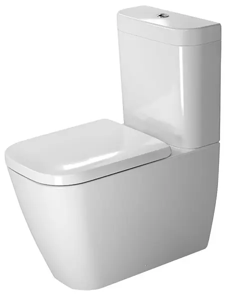Duravit Happy D.2 - WC Kombi für SensoWash, Weiß 2134090000