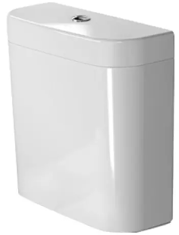 Duravit Happy D.2 - Cisterna de descarga 40x16 cm, conexión a la derecha o izquierda, blanco alpino 0934000085